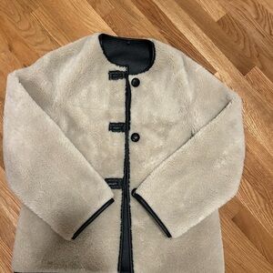 Mango fur-effect coat